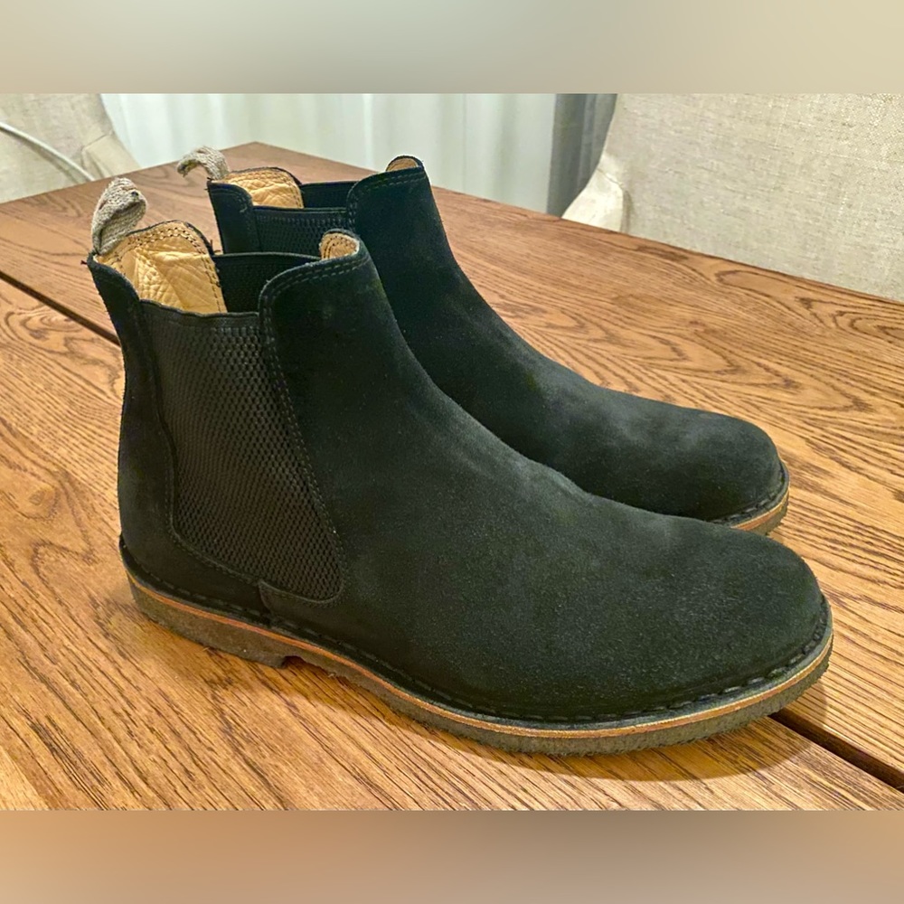 Mens Astorflex Bitflex Black Suede Chelsea Boot Size 42, US 9